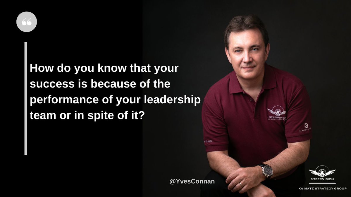 YvesConnan's tweet photo. ➡ Post #1/5: Thanks to... or in spite of the absence of?

 ✅Determine whether your good results are the result of a successful leadership team:  #collective #motivation, #transparent internal #communication, and #operational #consistency. https://t.co/UO5K1ekSuz