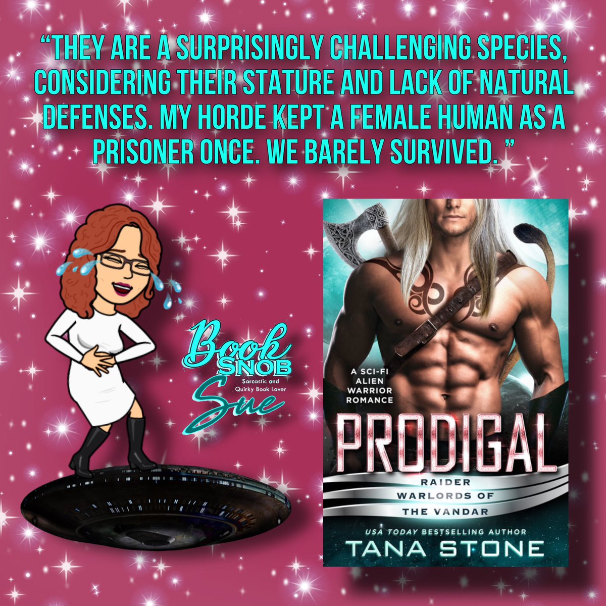 booksnobsue's tweet image. Ya’ll…we got more Vandar coming tomorrow…all Vandar all the time….

🛸1 DAY🛸

#Prodigal by #TanaStone
A Sci-Fi Alien Warrior Romance

Amazon Universal #ad 
books2read.com/u/3LNK6N
Paperback
amzn.to/3lBQ2Zg

#AllVandarAllTheTime #VandarDoItBetter #TheLostVandar