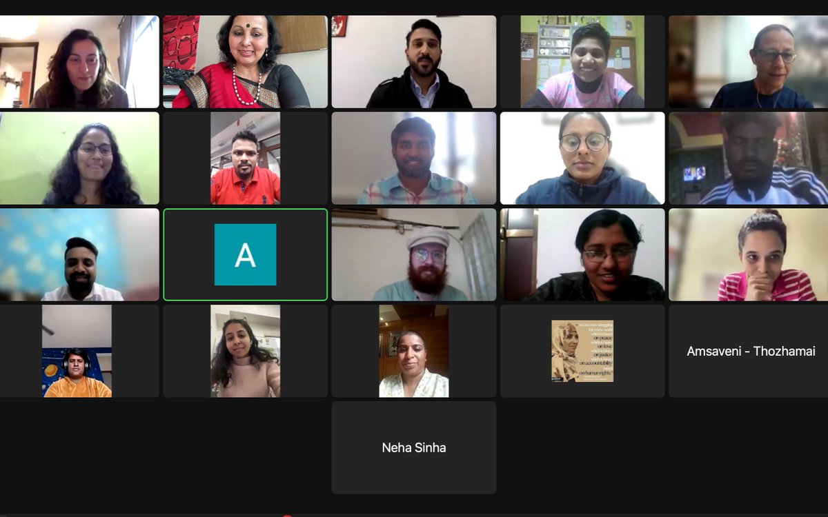maitrayana's tweet photo. The Collective for Safeguarding Children in Sport came together on Zoom for a workshop on developing Child Protection Policies (CPP) in #S4D organizations facilitated by @ProSportDev and #Maitrayana with support from @coachesacross.

 #ChildProtectionPolicy #ChildSafeguarding https://t.co/ohq8jcPuDb