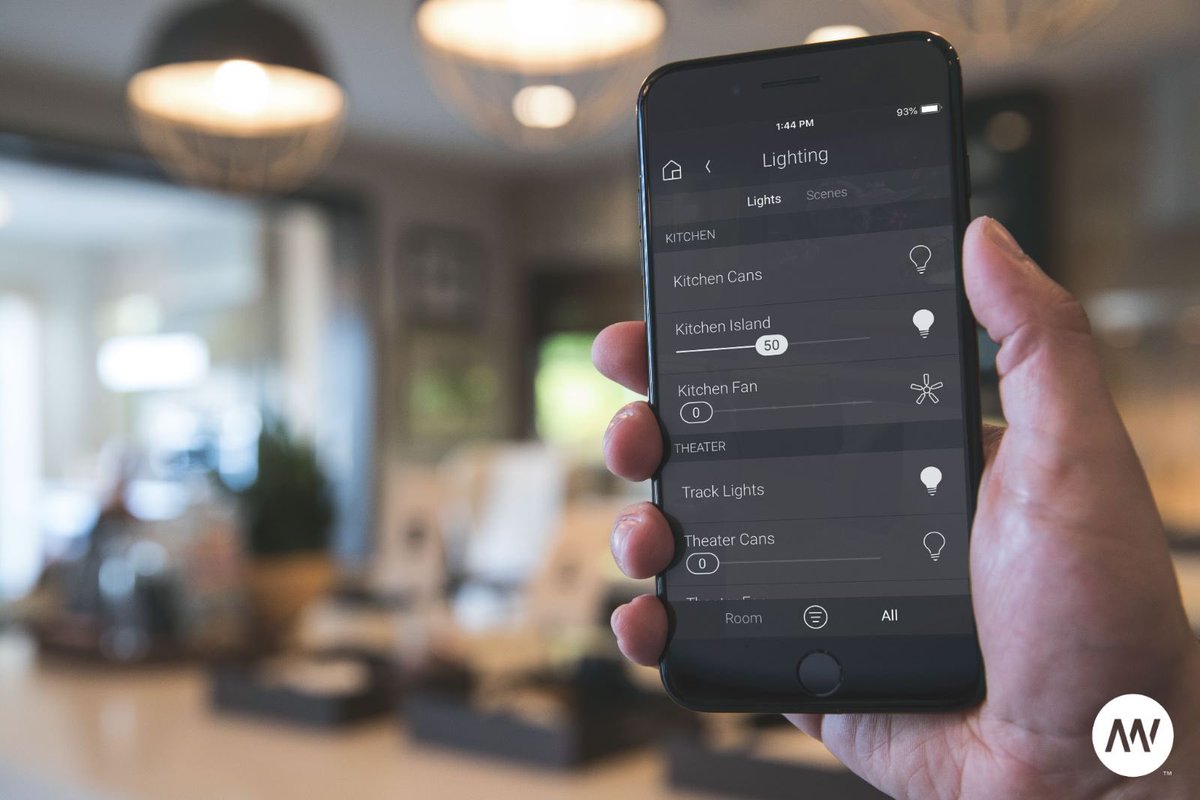Would you like to turn the entry lights on before you arrive home? Do you want to make the house appear lived in while you're away? We can integrate your lighting with a control system, allowing you to manage this remotely from your smart device! #control4 #security #lighting