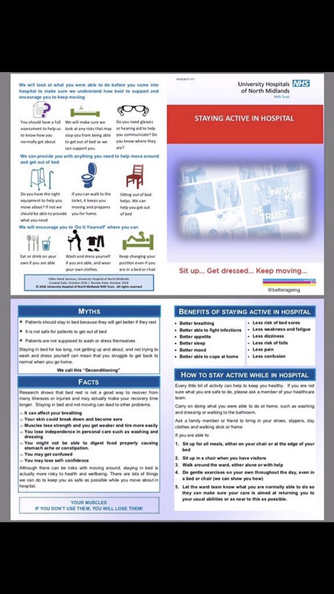Amit Arora (@betterageing) on Twitter photo <a href="/ReconGamesUK/">ReconditionTheNation</a> Here are some myths and facts for those in hospitals but the principles apply to care homes too.
The leaflet reminds me of the early days of #SitUpGetDressedKeepMoving which has eventually led to <a href="/ReconGamesUK/">ReconditionTheNation</a> #ReconditionTheNation <a href="/ReconGamesUK/">ReconditionTheNation</a> Here are some myths and facts for those in hospitals but the principles apply to care homes too.
The leaflet reminds me of the early days of #SitUpGetDressedKeepMoving which has eventually led to <a href="/ReconGamesUK/">ReconditionTheNation</a> #ReconditionTheNation