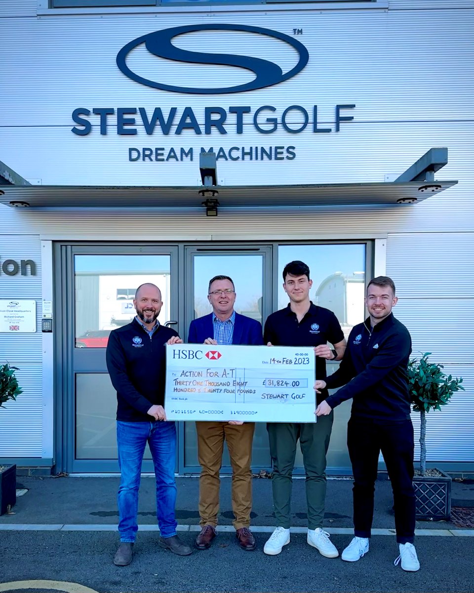Over £31,000 raised! 🎉

We're proud to have raised an outstanding £31,824 for <a href="/ActionforAT/">Action for A-T</a> throughout 2022, with events including the Great North Run, Ride London, and the Stewart Golf Classic at Bearwood Lakes. 

(1/3)