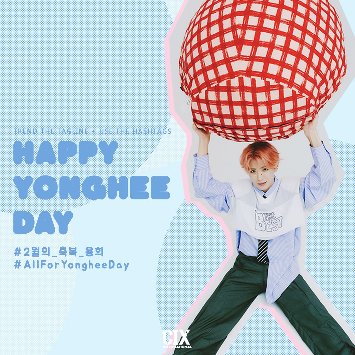 INTL_CIX's tweet photo. 💙YONGHEE HASHTAG &amp; TAGLINE EVENT START💙

Please use the tagline &amp; hashtags, FIXs! ❤️‍🔥
Participate a lot, FIXs! 💙

HAPPY YONGHEE DAY
#2월의_축복_용희 #AllForYongheeDay https://t.co/q5L2sU1T4q