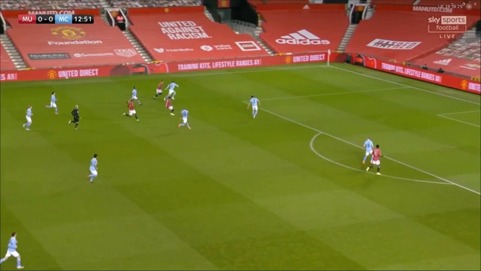 JfScarfo's tweet photo. Defender needs to keep the passer in his eyeline to to watch his movement after the pass, turning side-on towards the passer to match his run, getting into the space towards the goal before the runner, then looking at the ball. https://t.co/AcVa75Ab3z