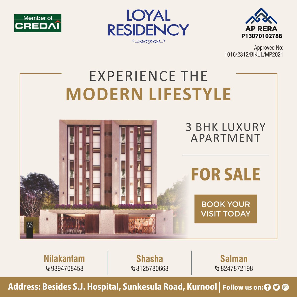 loyalresidency's tweet photo. 𝐄𝐱𝐩𝐞𝐫𝐢𝐞𝐧𝐜𝐞 𝐭𝐡𝐞 𝐌𝐨𝐝𝐞𝐫𝐧 𝐋𝐢𝐟𝐞𝐬𝐭𝐲𝐥𝐞 𝐰𝐢𝐭𝐡 𝐋𝐨𝐲𝐚𝐥 𝐑𝐞𝐬𝐢𝐝𝐞𝐧𝐜𝐲
✅ 3𝐛𝐡𝐤 𝐀𝐩𝐚𝐫𝐭𝐦𝐞𝐧𝐭𝐬 𝐟𝐨𝐫 𝐬𝐚𝐥𝐞
☎️ 𝐂𝐨𝐧𝐭𝐚𝐜𝐭 𝐮𝐬: 9347309292/8125780663
👉 https://t.co/4Sec8UftPZ
#loyalresidency #CREDAImember   #3bhkapartments  #Kurnool https://t.co/N4Q2V6Czld
