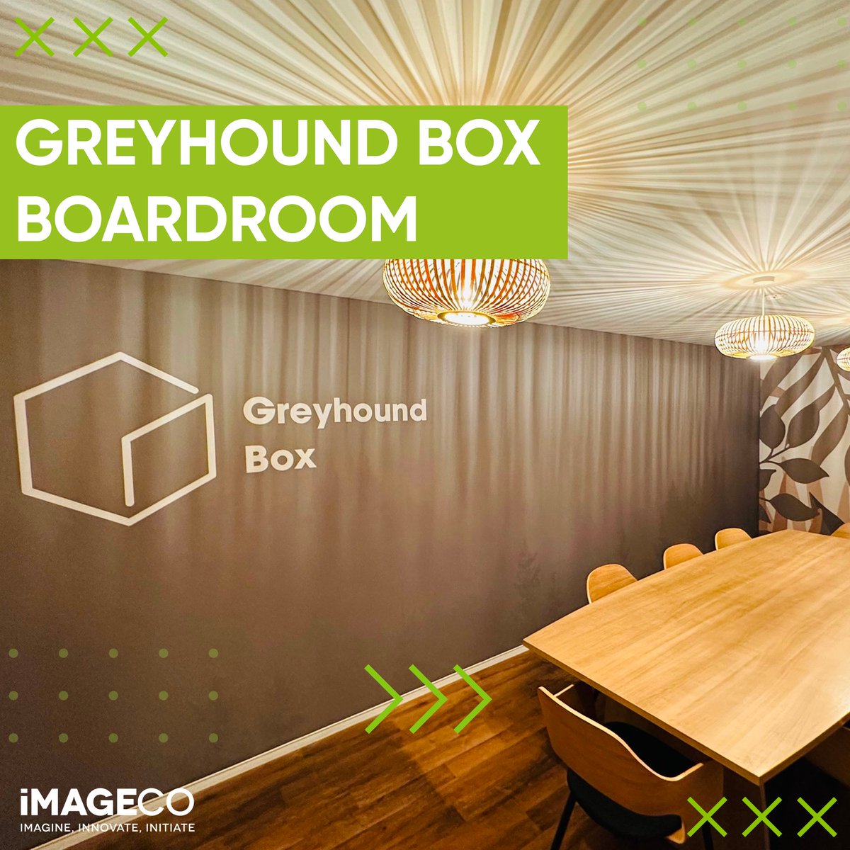 ImagecoPrint's tweet photo. We all love a glow-up, especially when it looks this good 😍

Our team headed over to @GreyhoundBox and worked their magic using our new @PongsGroup, #DESCOR product.

If we do say ourselves, we love it. Take a look at how we transformed their boardroom from bland to beautiful👇🏻 https://t.co/8I9WdYVCYZ