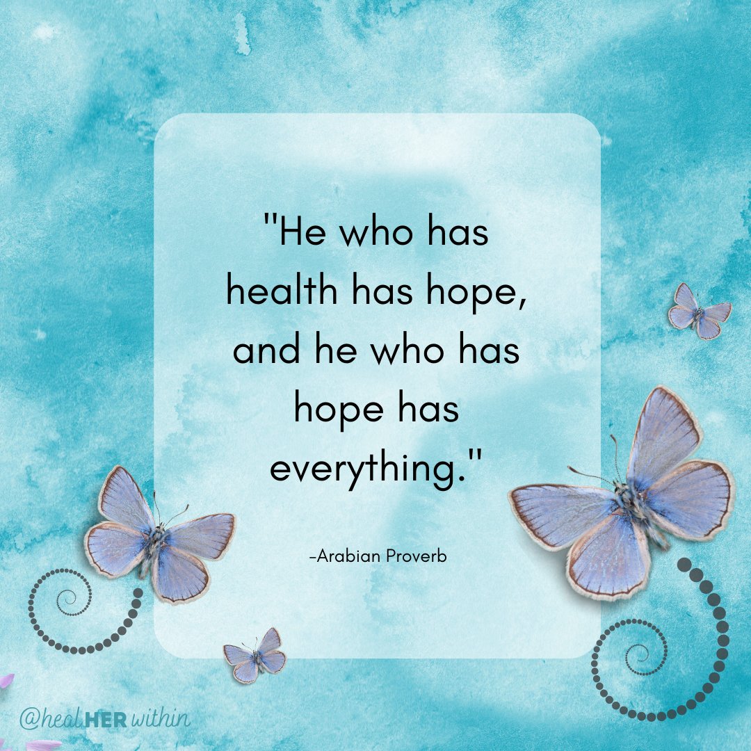 HealHERWithin's tweet photo. Together, health and hope form a powerful combination that can help us achieve true happiness and fulfillment.

#quote #Health #wellness https://t.co/d5ELKbdUUQ