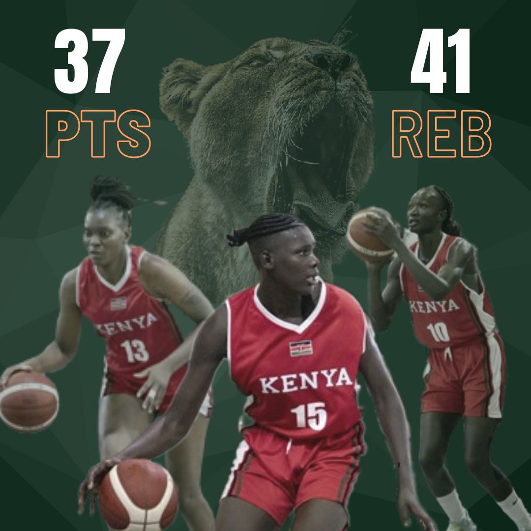 Mercy Wanyama, Madina Okot and Christine Akinyi came up HUGE for the Lioness against Uganda combining for over half the total points scored.

#itsabiggirlting #teamlioness