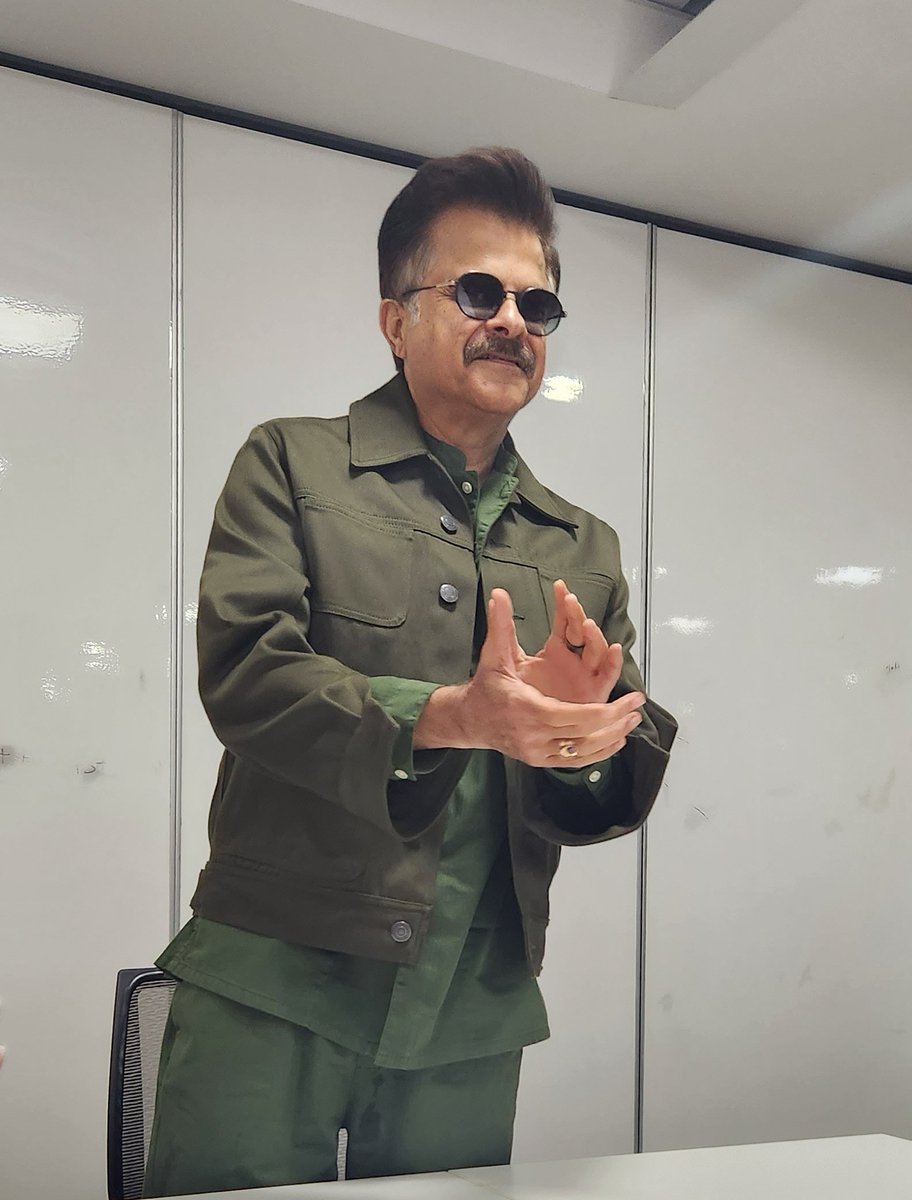 And <a href="/AnilKapoor/">Anil Kapoor</a> is in the house! 

The actor visited the HT office in Delhi and interacted with team <a href="/htcity/">HT City</a> ahead of his upcoming OTT show #TheNightManager 

#anilkapoorinnightmanager #anilkapoor #AdityaRoyKapur