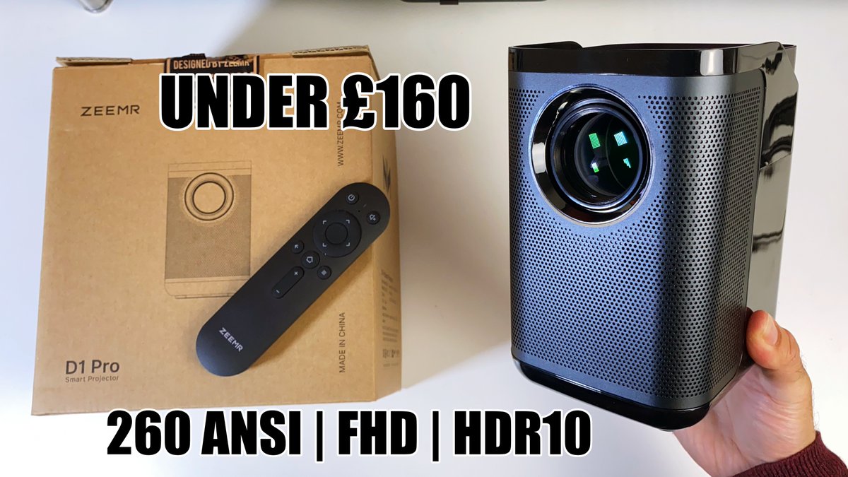 ChigzTechReview's tweet image. NEW VIDEO:  ZEEMR D1 Pro - Best Budget Gaming Projector - 100&quot; PS5 Gaming - (UNDER £160)
▶️ youtu.be/OXYM4HPUH5U

---
#ZEEMRD1Pro #PortableProjector #GamingProjector #PS5 @ZEEMROFFICIAL