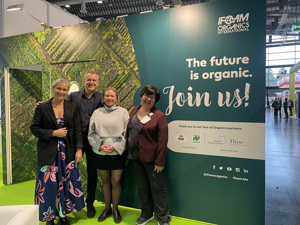 Meeting and being inspired by the @ifoamorganics world board members as Canada formulates our way forward with an Organic Action Plan to continue promoting and protecting organic. #BIOFACH2023 #organic #canadaagriculture