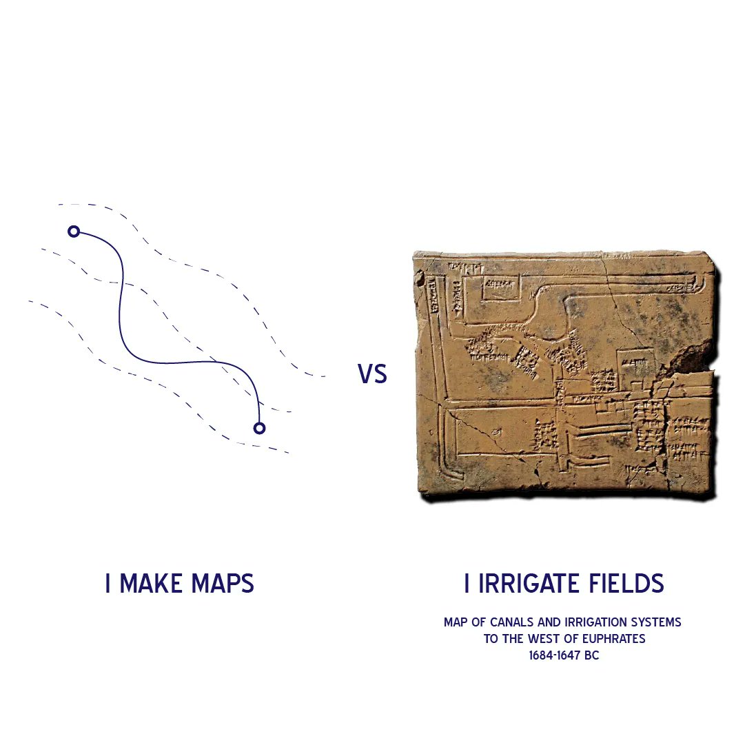 Want to make history in #GIS?

I make maps

vs

I Irrigate Fields
(buff.ly/3JplEuQ)

Choose wisely

Please complete my GIS career survey below
buff.ly/3Y8vplj
#Science #Career #Success #Jobseekers #gischat