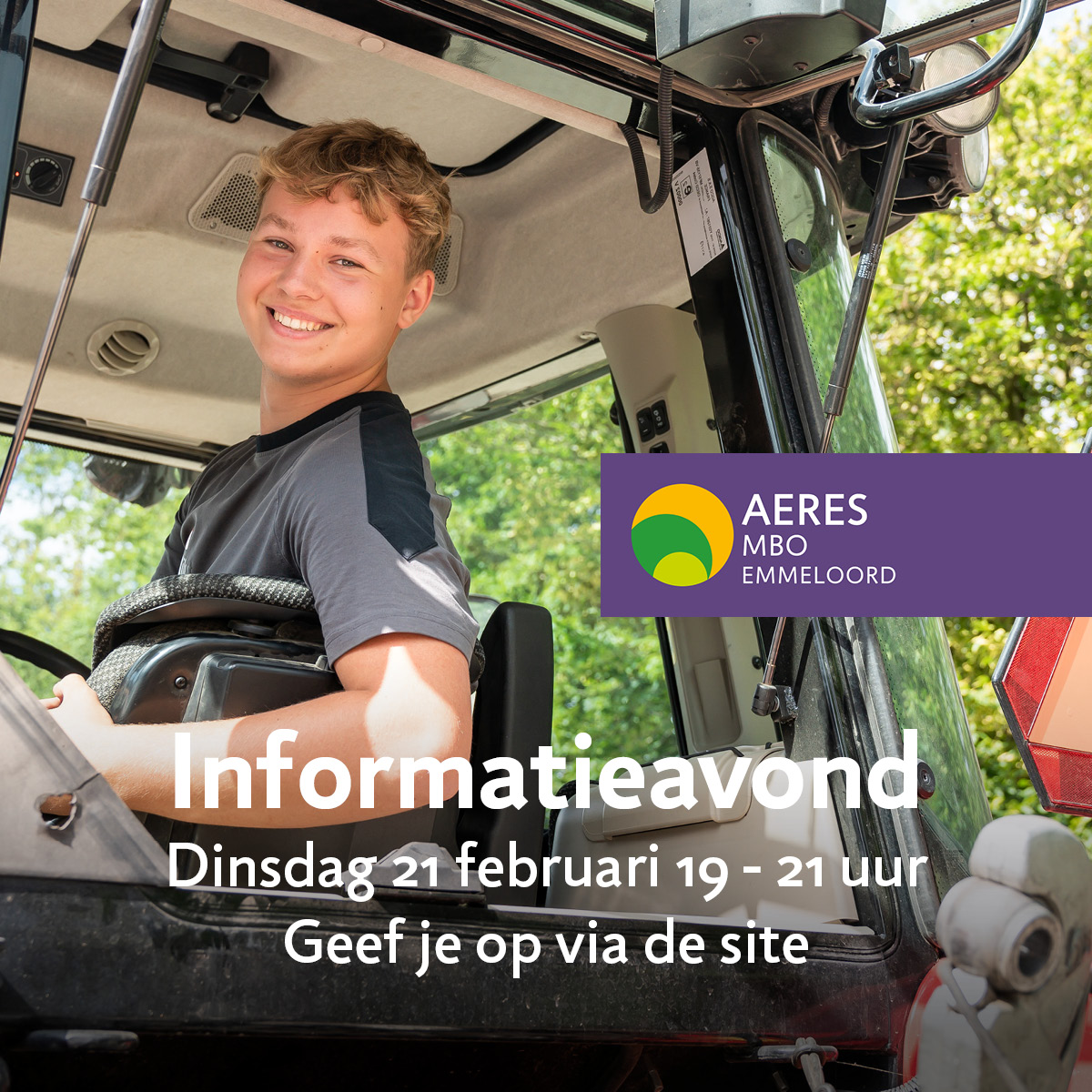 Heb je nog geen studie gekozen of zit je nog met vragen? Kom langs op onze informatieavond op dinsdag 21 februari! Ontmoet de vakdocenten en volg een voorlichting. Meld je hier aan:
aeresmbo.nl/agenda/emmeloo…