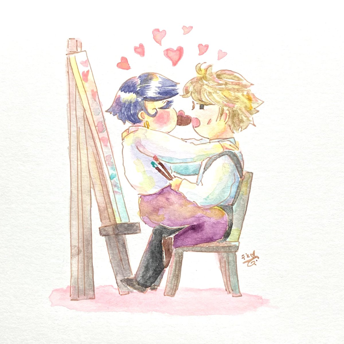 『ラブラブorバキバキ?~MM24時』
最近ラブラブだな…と思って描いたらいつものオルフェさんだった…キッス何回も出来て良かったねフェリペ君…
#創作BL もう過ぎましたが… #バレンタイン