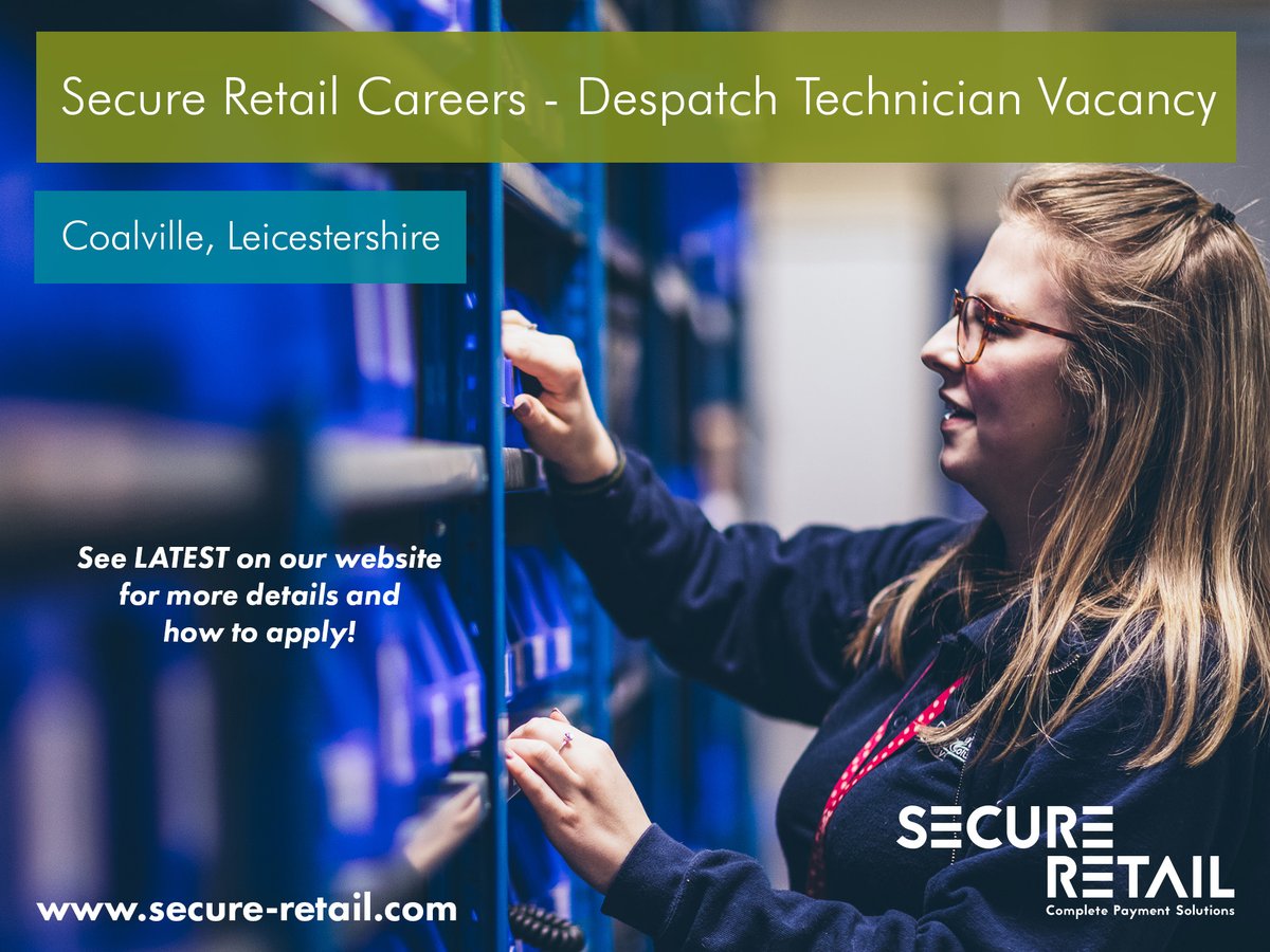 secureretailol's tweet photo. Due to our continued growth @SecureRetail1 have a vacancy for a Despatch Technician in our Logistics Department. See more details and how to apply HERE > https://t.co/JBB15kvvfG
#vacancy #career #job #coalville #leicestershire #jobs #recruitment https://t.co/SCR2j9q439