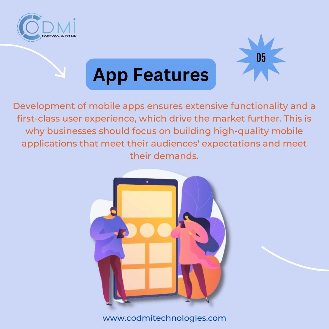 Codmitech's tweet photo. ◾App features and functionality

#appdevelopment #mobileapplication #Features https://t.co/NuMx5IMDrL