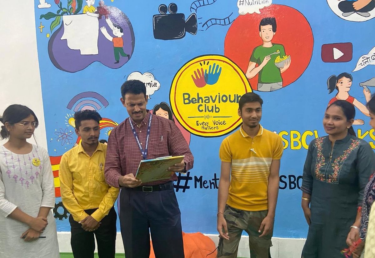 jobzachariah's tweet photo. ⏹️ What will #nudge positive behaviour of people? 

⏹️ To find this, UNICEF Chhattisgarh has set up 'Behaviour Club' (one of the first in India) in Guru Ghasidas Central University  @ggv_smc 

⏹️ Students will do hundreds of  social experiments to find the 'nudges' @ugc_india https://t.co/FFFm0nvMHD