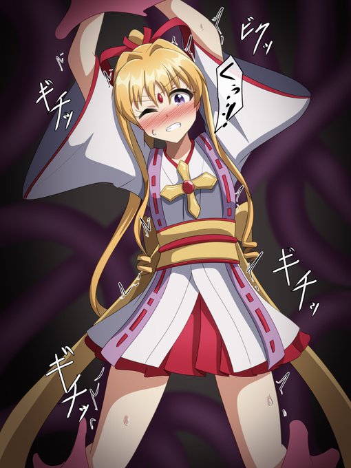 skebより、神風怪盗ジャンヌのジャンヌさん触手エナドレ。 