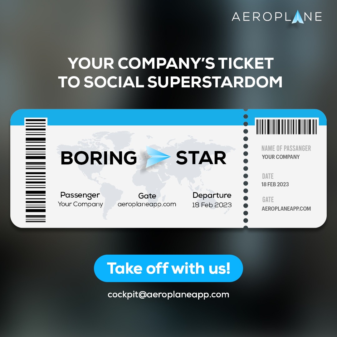 Your check-in is complete. Your boarding pass is ready. Are you ready to board?

#flighttothefuture #preparetofly #socialcompany #CEO #employeeadvocacy #dynamicworkplace #aeroplaneapp