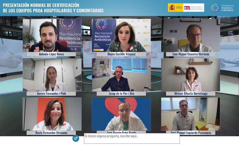 El coordinador <a href="/PRANgob/">Plan Antibióticos</a> en Salud Humana <a href="/ALpz_Navas/">Antonio López Navas</a> cierra la jornada "Presentación #NormasPROA"

¡Gracias a los más de 1.700 asistentes por acompañarnos!

📄 Descarga las Normas👉🏼bit.ly/3wZHpdu

Grabación del evento🔜🎥bit.ly/3lvm0Gl
#PROA