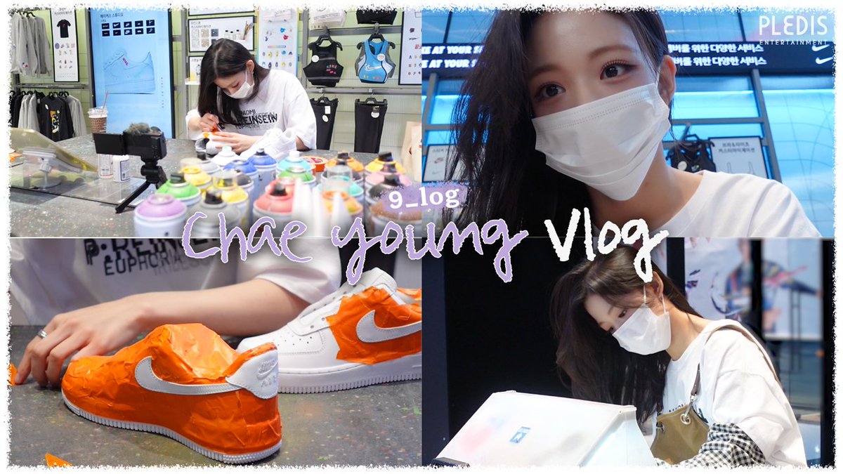 Image for [📺fromis_9] <9_log> Chaeyoung Vlog - Making my own sneakers👟💦 🖇 https://t.co/gzB1M9Nizz Fromis Nine 9_log https://t.co/7Dyz9Qfyq2