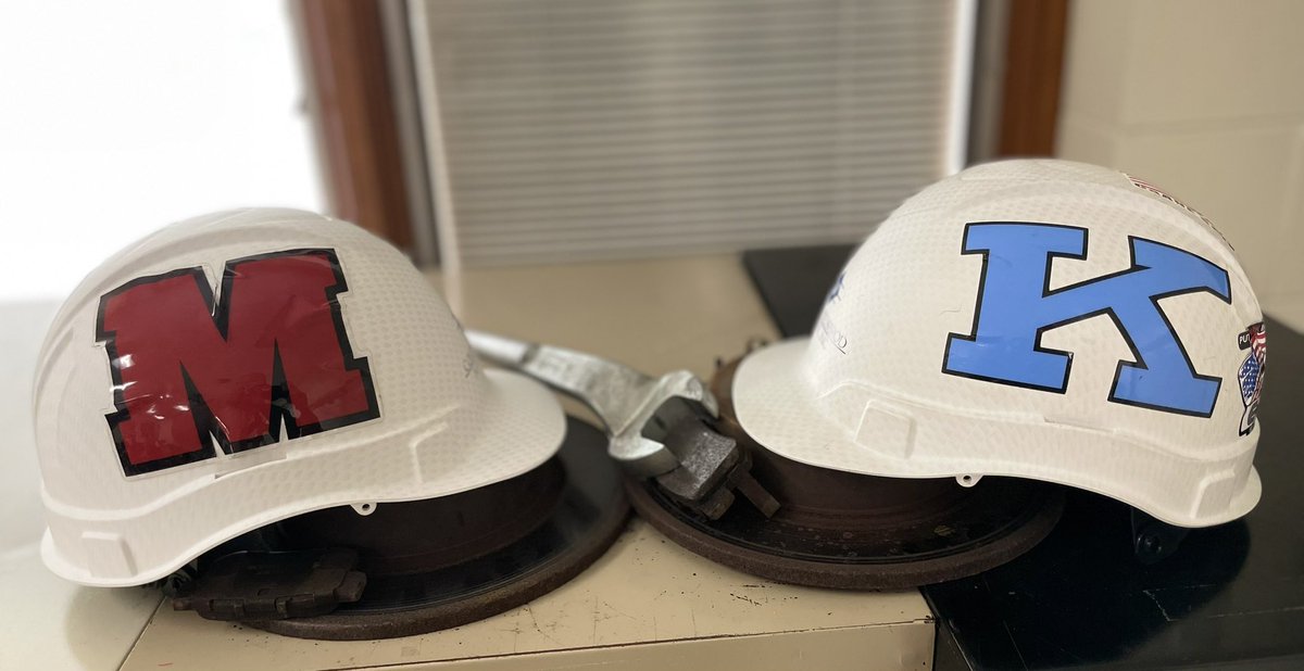 DustinGoldie_Ed's tweet photo. “Those Who Collaborate, Win”. Looking forward to hosting @MilfordHsEagles &amp; @Milford_Super next week to discuss workforce development initiatives. Excited to present them with their very own Milford Hard Hat. They have joined the Hard Hat Collaborative. Go Knights &amp; Eagles. https://t.co/E4lW6J9L3J
