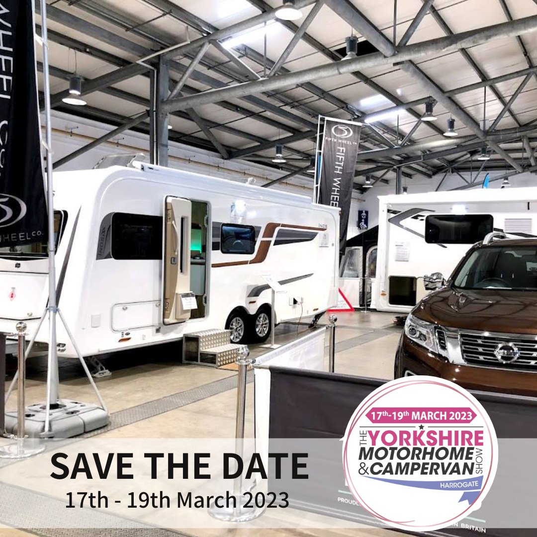 FifthWheelCo's tweet image. 'Will you be  joining us next month at our first show of the year -  The Yorkshire Motorhome &amp;amp; Campervan Show in Harrogate?

Find out more information on our website. fifthwheelco.com/the-yorkshire-…