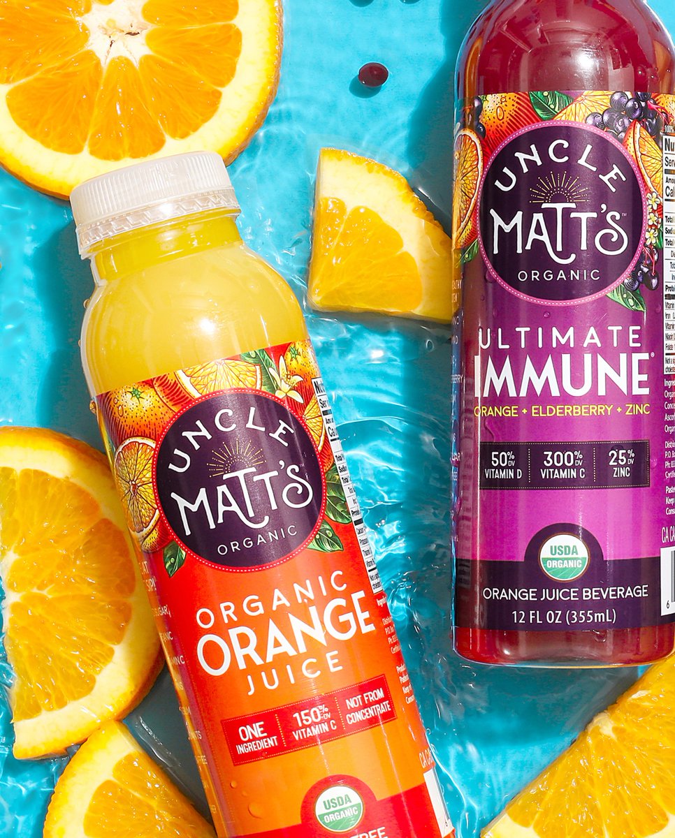 Refreshing goodness to go! Which 12oz organic juice are you grabbing when you head out the door? #organicjuice #unclematts #grabandgo