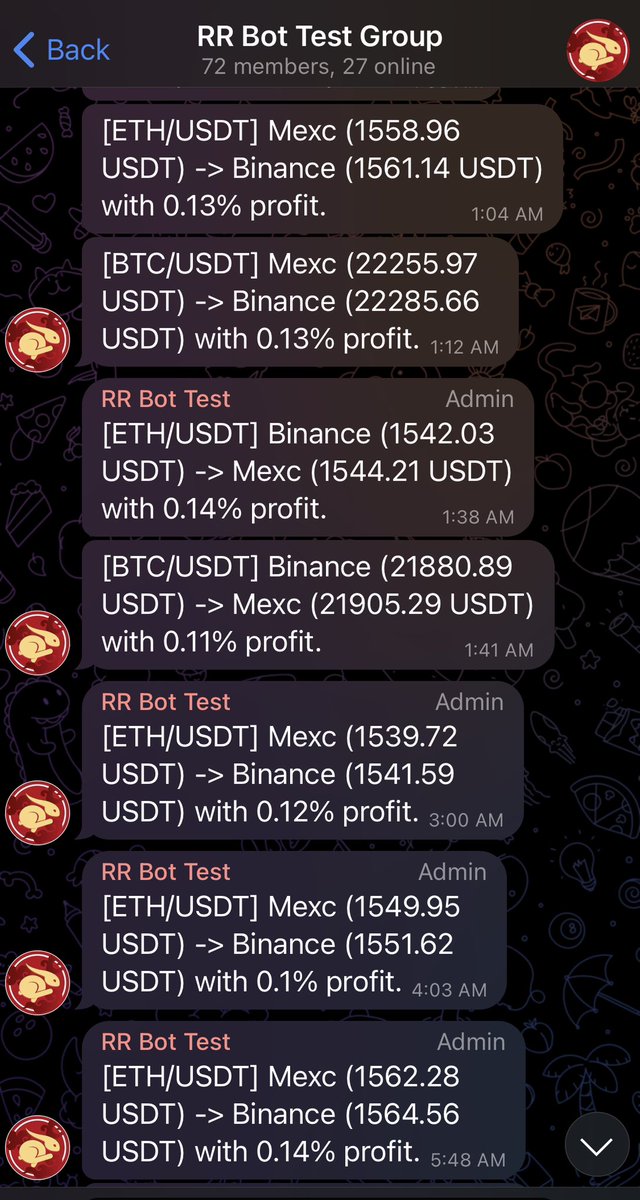 IconicallyX's tweet photo. Do you only trade when you’re awake? You might not make it $RR @RedRabbitERC #arbitragebots https://t.co/gYDfwwiw4S