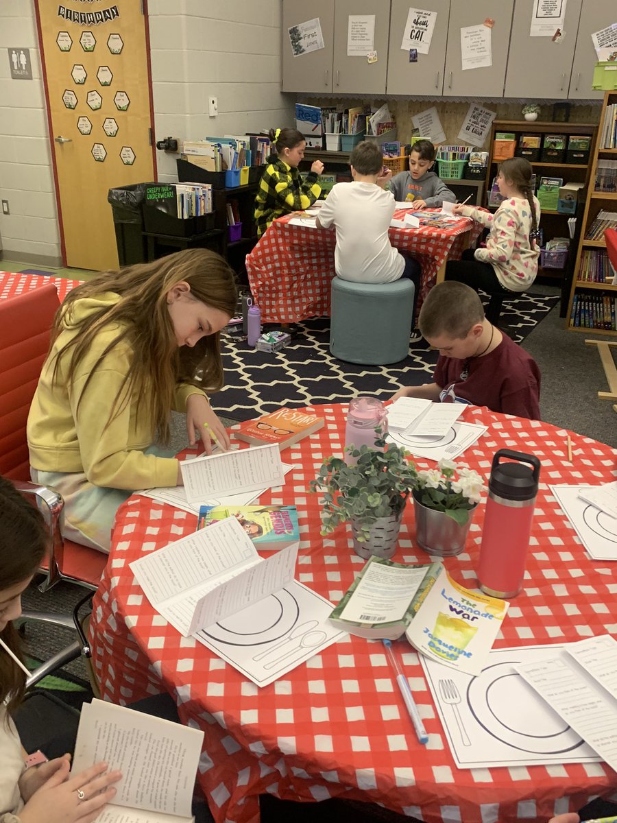 missmacsecond's tweet image. Book Tasting today to check out books for our book clubs!