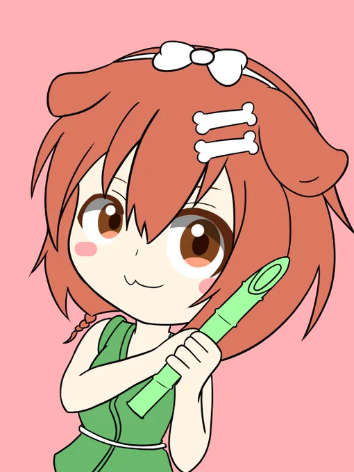 いっき団結おつころーん!竹やり持ってるのお願いしてるみたいで可愛かった#できたてころね #生神もんざえもん 