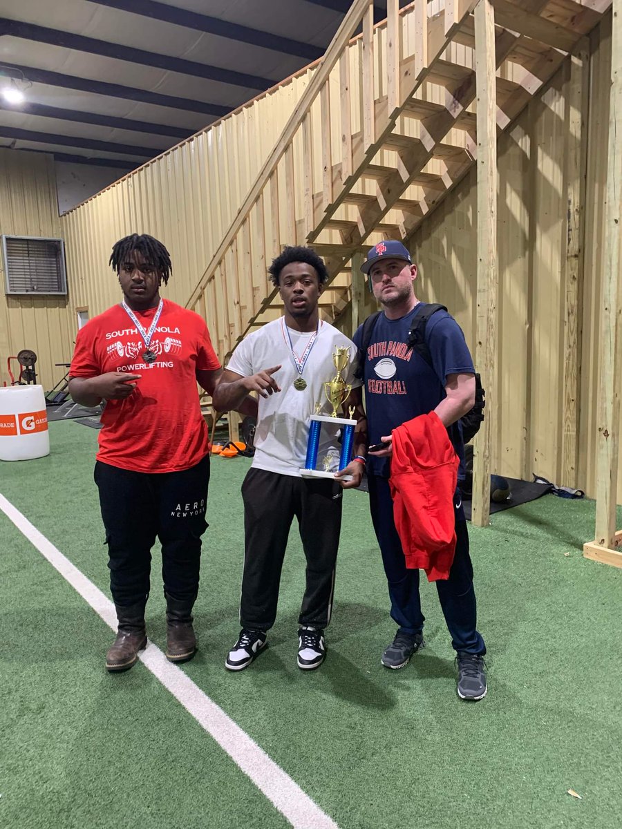 South Panola Boys Powerlifting Team finished 2nd place in the Region 2-6A District Powerlifting Meet!! 

1st: <a href="/Dmariunperteet/">D’Mariun Perteet</a> &amp; Cam Chambers. 

2nd: Tyson Lee, Javon Dean, Tyreeq Sanford &amp; <a href="/martavous_milan/">Martavous Milan</a>. 

3rd: <a href="/MykelAllen05/">Mike Allen</a> &amp; <a href="/TerranceFletc12/">Terrance Fletcher</a>. 

8 out of 12 lifters advance!