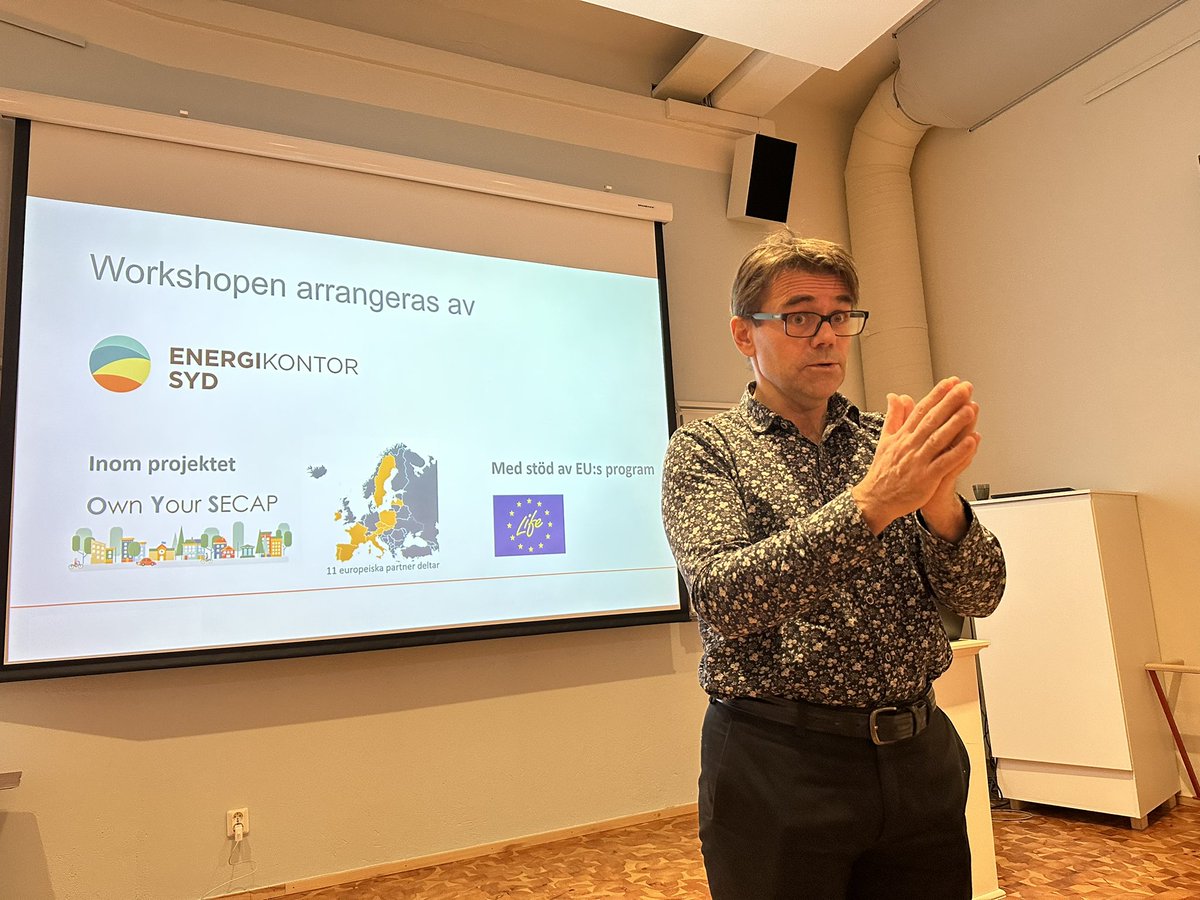 EnergyAgencySwe's tweet photo. Workshop today in Växjö, Sweden, on implementing and communicating municipal strategic energy and climate action plans. 
#ownyourSECAP #energy #energyefficiency @LIFEprogramme @Fedarene https://t.co/mGdlWAjwm0