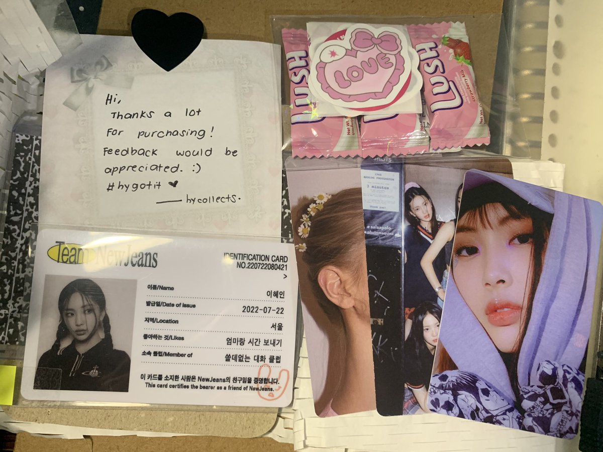 njcm2472's tweet photo. Hyein arrived!! Thanks a lot @hycollects #hygotit >< https://t.co/O7akVjVDR5