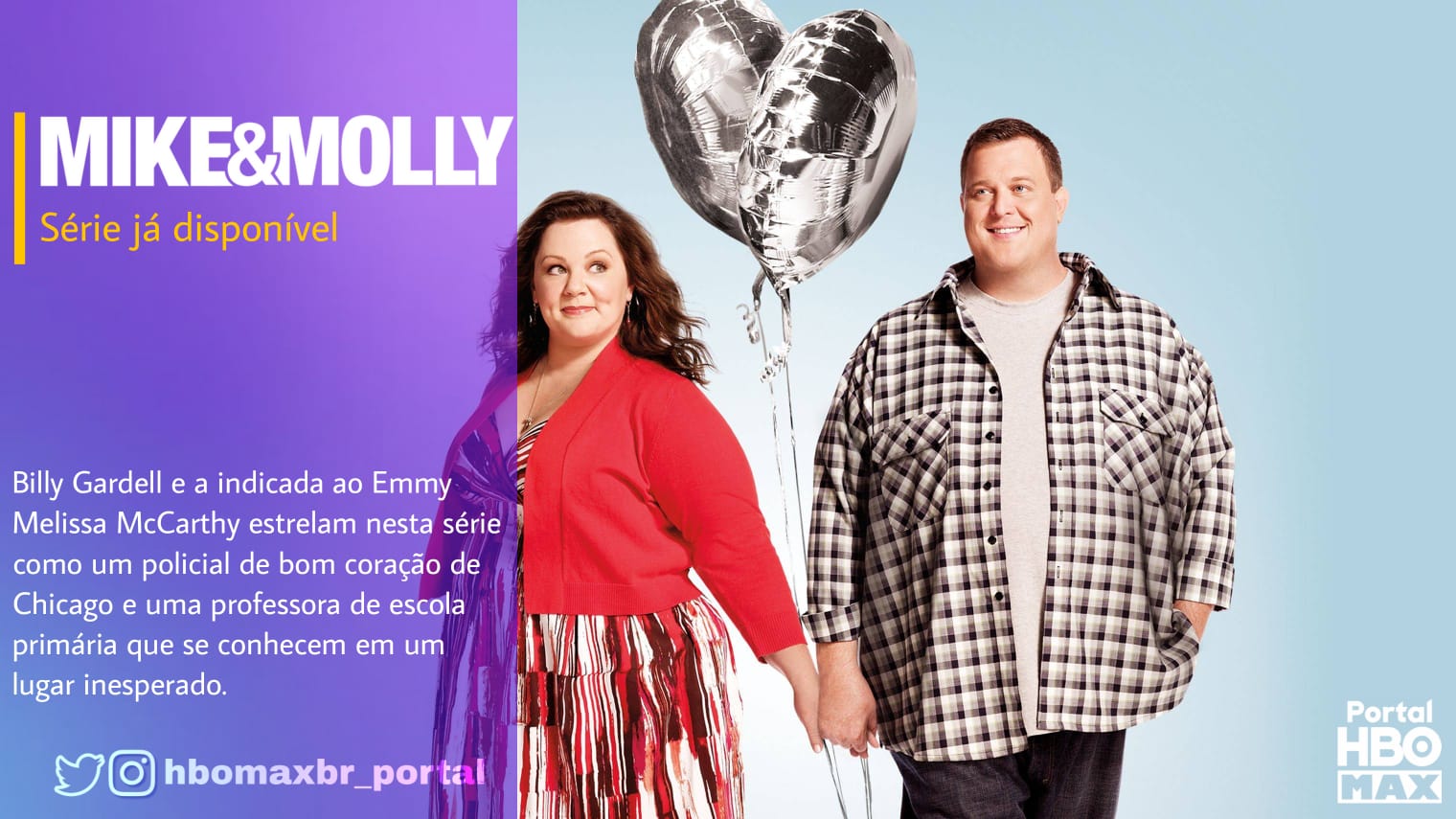 Portal Max  Fan Account on X: Mike & Molly chegou na @HBOMaxBR