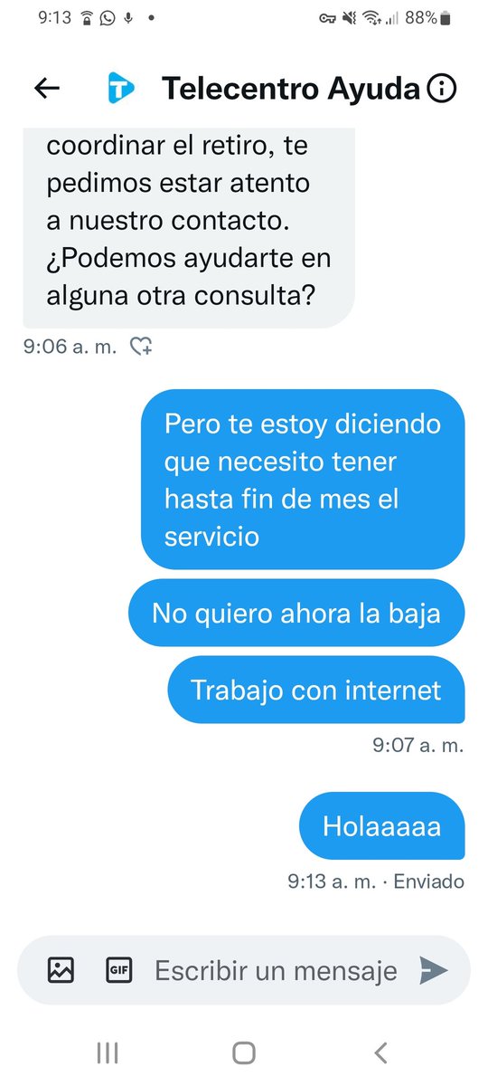 Pablodreamer_'s tweet photo. @TeleCentroAyuda @DefConsumidorSM NO PEDI LA BAJA Y AHORA NO CONTESTAN https://t.co/7Fadv71Rkh
