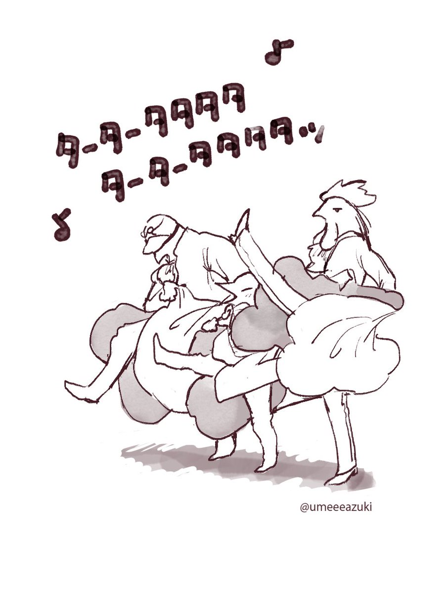 umeeeazuki's tweet image. なかよし鳥オでフレンチカンカン踊ってほしいから描いた

#鳥類弁護士の事件簿
 #AviaryAttorney