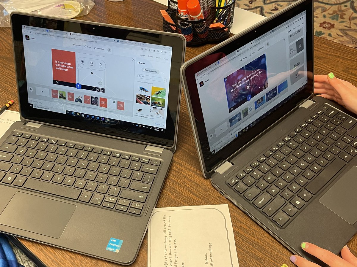 kfyoder1's tweet image. Enjoying our fabulous Tech resources and a helping hand from Dr. A, 4th Gr 🎯Ss are sharing the benefits of entomophagy using Adobe Express.  @NESTarget @NESBraves @bamaria12 @MrsTLCline @CobbAlp #lovetothinkhere