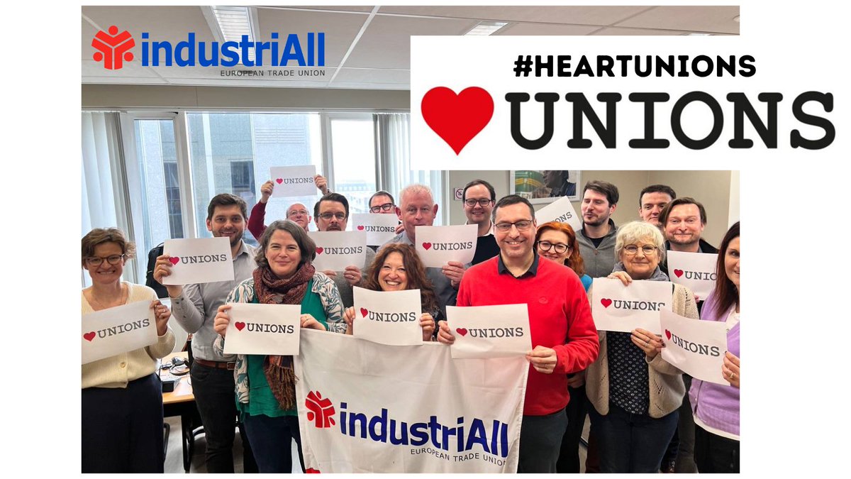 industriAll_EU's tweet photo. This year, people are facing a triple crisis. The #TradeUnion movement has risen to meet this huge challenge, campaigning together #4HigherWages,  fair taxation &amp; demanding action to protect jobs &amp; workers. 
For #HeartUnions week we remind you that we are Together In Action!♥️ https://t.co/DgfmV2GYTI