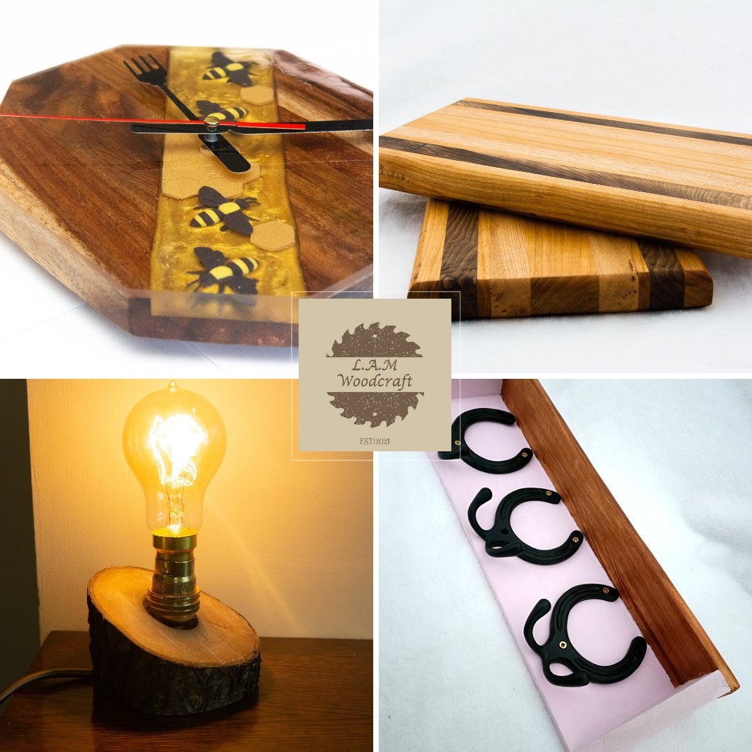 A fabulous selection of products available at my store. All handmade in the UK with free UK shipping.
lamwoodcraft.co.uk
etsy.com/UK/shop/lamwoo…

#handmadeuk #handmade #smallbusiness #smallbusinessuk #furniture #homedecor #homeaccessory #freeukshipping #rustic #farmhouse