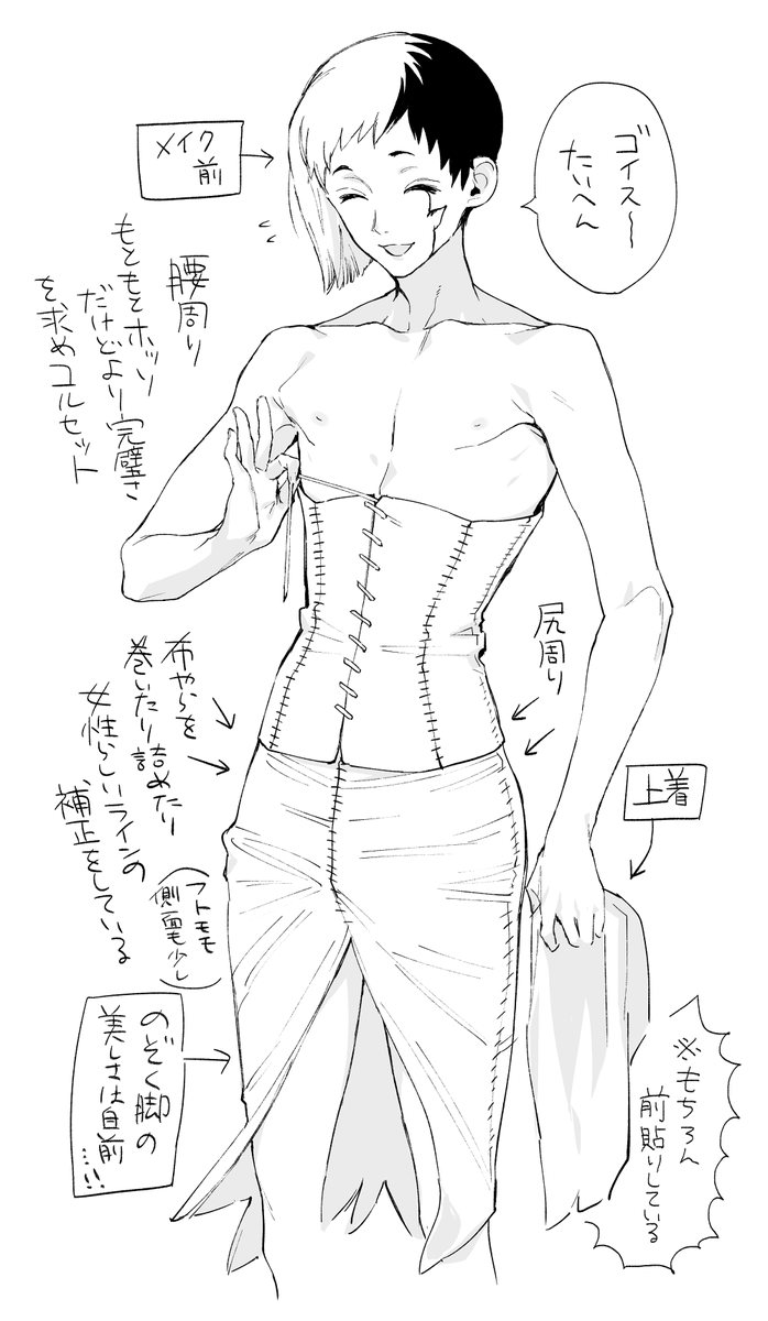 ※女体化ではなく公式女装です 