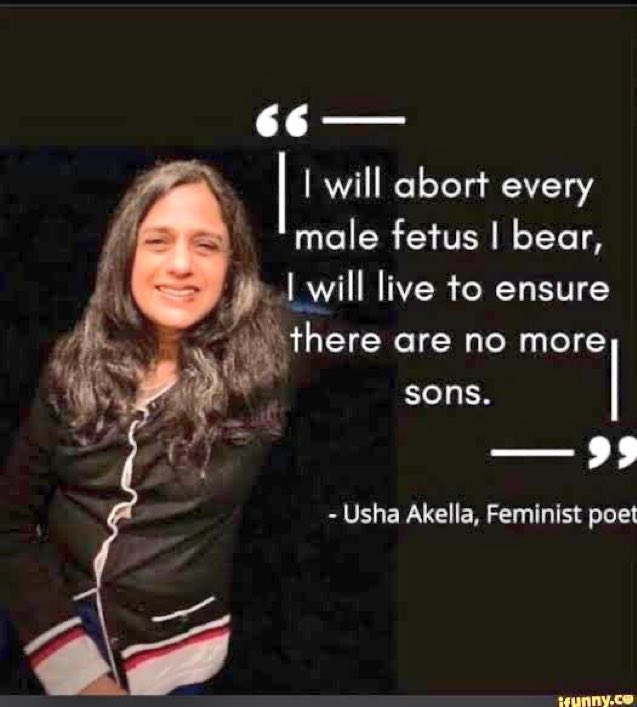 tweetsbyhk's tweet photo. this isn’t #Feminism. she’s mentally ill. she need medical help.

#UshaAkella #PseudoFeminismIsCancer #FeminismIsCancer https://t.co/6xpHCInL65