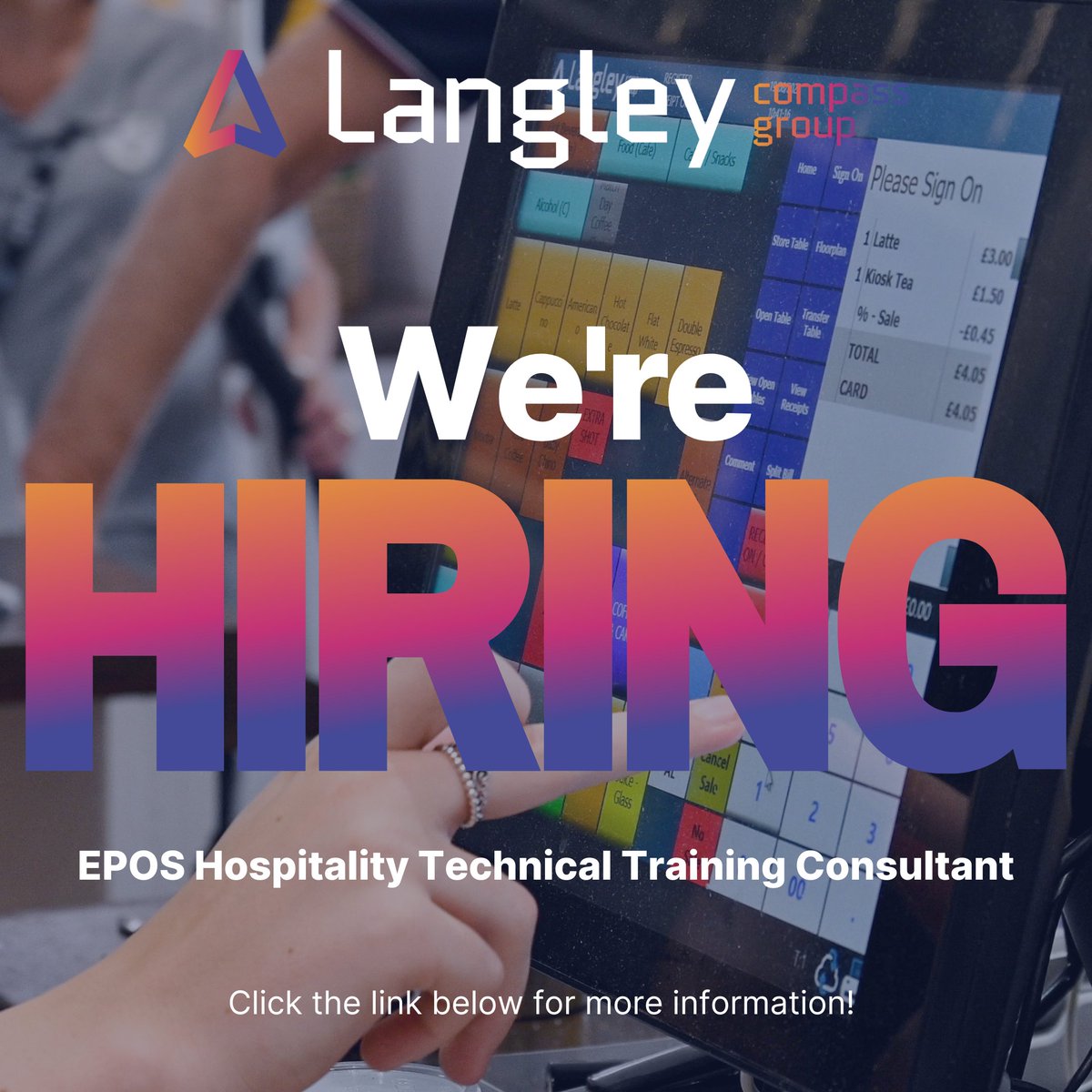 We’re Hiring! 👀💼

We are looking for an EPOS Hospitality Technical Training Consultant to join our brilliant team! 

If you want to step up your career, click the link below! 🚀

ow.ly/B6C250MSQrT

#Hiring #NewVacancy #JobVacancy #TechnicalConsultant #WorcestershireHour