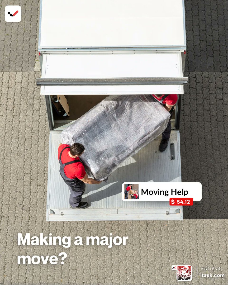 iTaskAppCanada's tweet image. Making a major can't be done alone, manage your relocation stress by booking a moving service provider in itask.com 

Our service providers are ready and prepared to make your moving day a smooth experience.

#iTaskApp #iTaskServices #iTasker #iTaskA…