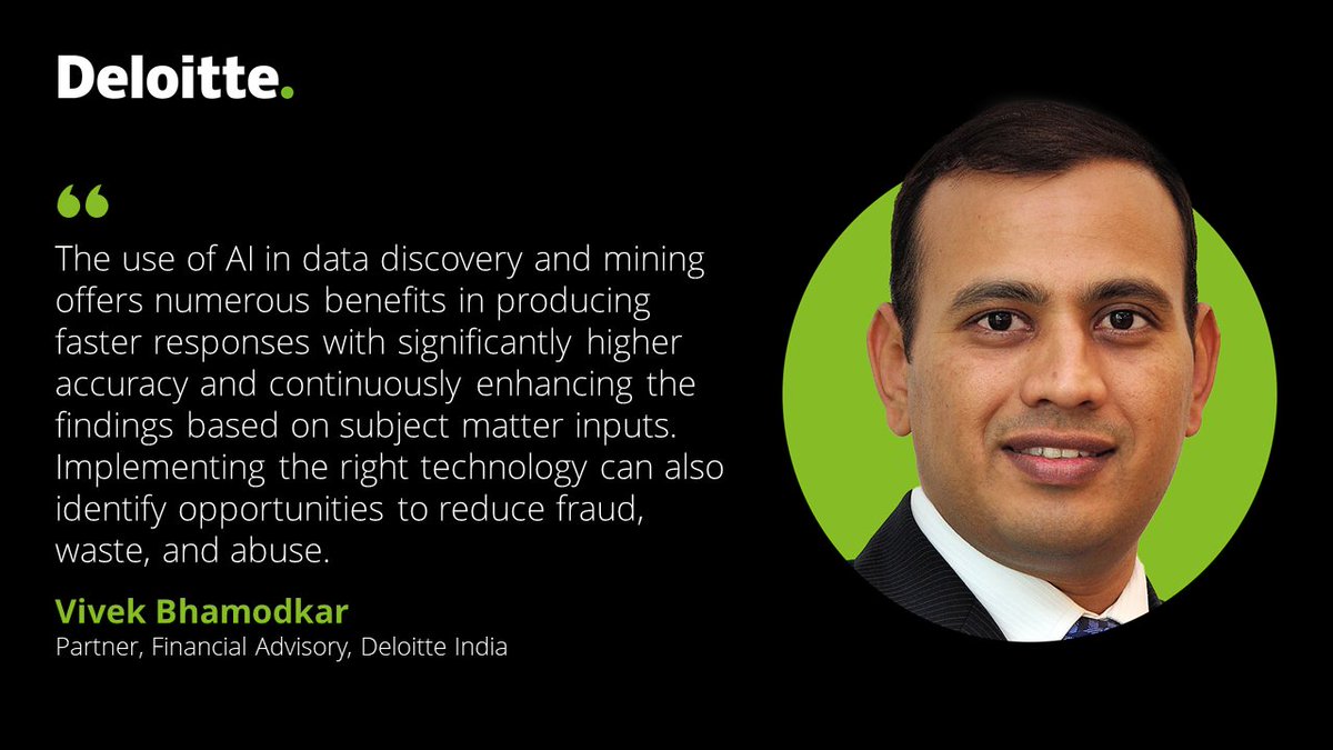 Deloitte India on Twitter ""Harnessing the power of AI helps uncover