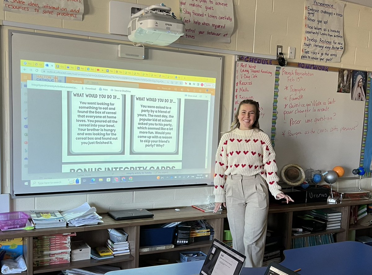 MrsMartinStAnne's tweet photo. Celebrating Valentine’s Day with a cafe style discussion on Integrity!❤️🥰@stanne_school #stannestyle https://t.co/eJ7KMfdHuk