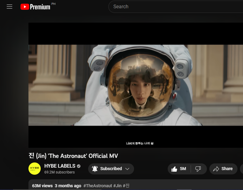 𝒥𝒜 on Twitter "RT _moonjinniecart streaming THE ASTRONAUT WITH LOVE TheAstronautD3"