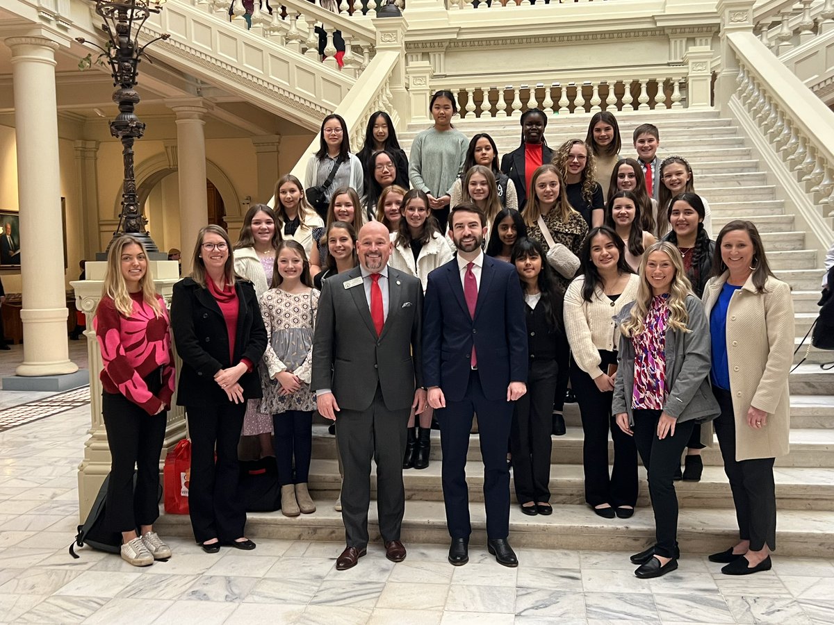 What an awesome experience for the OCMS &amp; MBMS FCCLA groups at the Capitol.