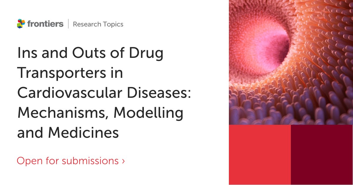 FrontCVMedicine's tweet photo. #CallForPapers "Ins and Outs of Drug Transporters in Cardiovascular Diseases: Mechanisms, Modelling and Medicines."

🗓️ 22 July 2023

Submit your paper here 👉https://t.co/CI5CzzdjGL https://t.co/Qpndy0YtgT