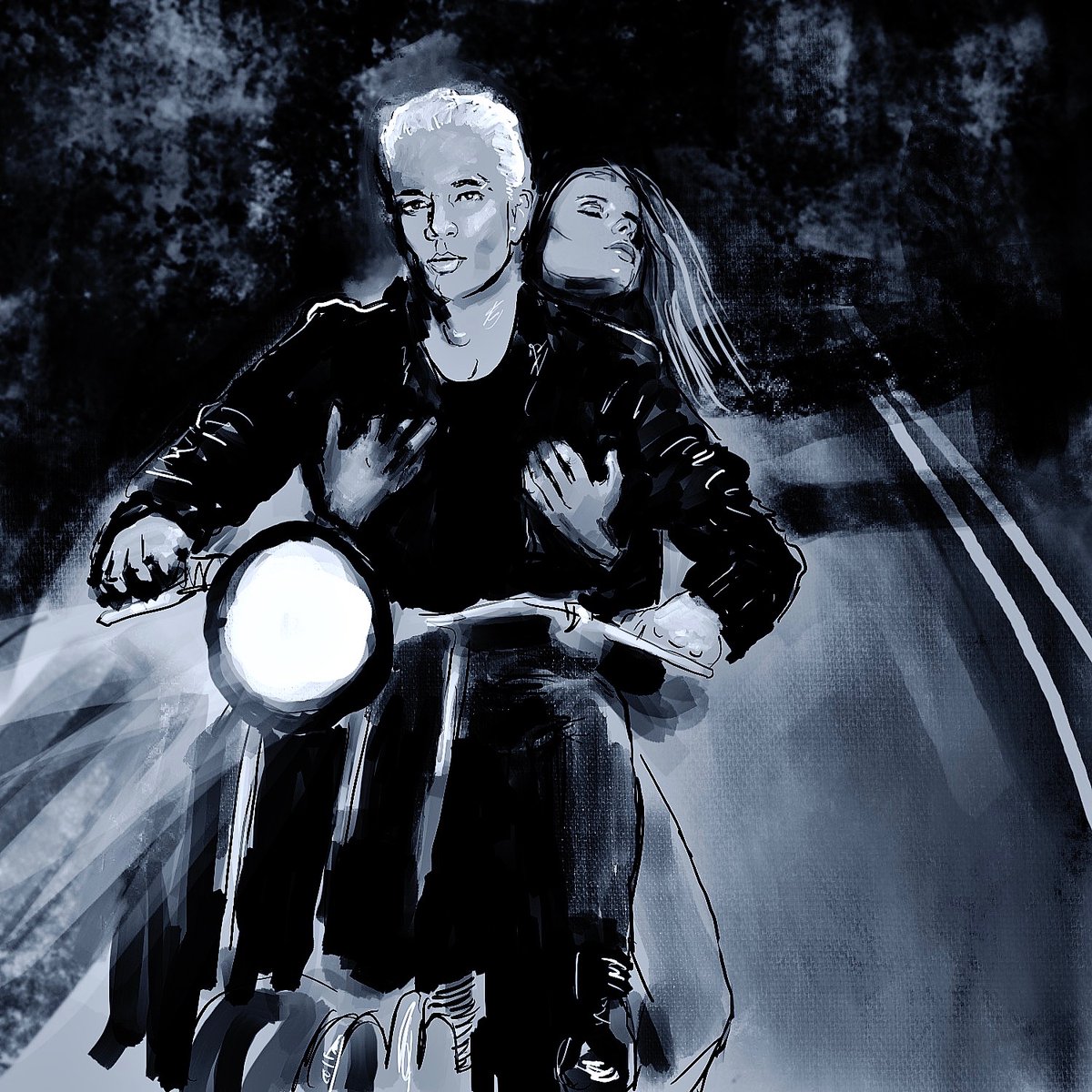 HWiRnina's tweet photo. #spuffy #happywhenitrains #btvsfanart #missingscene #spike #buffy #holdthemlikebabies https://t.co/gT4pxbkc9R